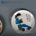 Chinese Style Poetic Customized Decorative Plates For Walls, Bone China Decorative Plates